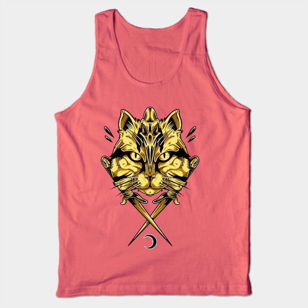 Golden Cat’s Sais Tank Top by Scottconnick